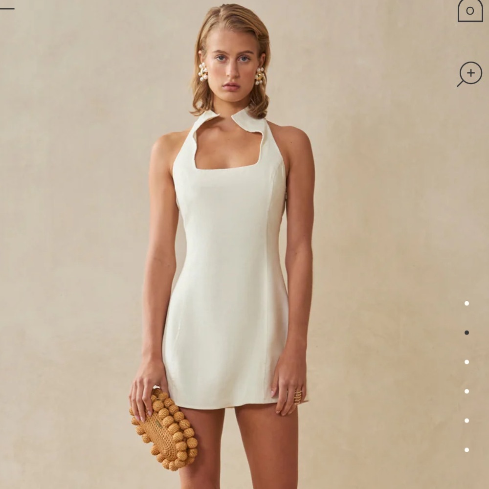 Cult Gaia Akaia Dress Off White